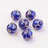 Brass Enamel Beads KK-P091-01-1