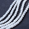 Electroplate Glass Beads Strands EGLA-A044-P4mm-B01-1