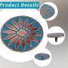 18Pcs 1-Hole Alloy Shank Buttons BUTT-GF0004-19B-6