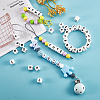 20Pcs White Cube Letter Silicone Beads 12x12x12mm Square Dice Alphabet Beads with 2mm Hole Spacer Loose Letter Beads for Bracelet Necklace Jewelry Making JX432P-6