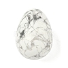 Natural Howlite Egg Shape Display Decorations G-Z094-01F-1