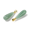Natural Green AventurineTeardrop Pendants G-Q005-03G-06-2