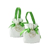 Cloth High Jacquard Flower Sugar Gift Drawstring Bags with Handle ST-CJ0004-01D-1