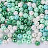 400Pcs 4 Colors Opaque Acrylic Beads MACR-SZ0001-79B-1