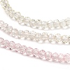 Transparent Painted Glass Beads Strands X-DGLA-A034-T1mm-A25-4