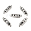 Brass Micro Pave Clear Cubic Zirconia Connector Charms with Enamel KK-E068-VB397-2-1