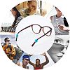 17 Pairs 17 Style Silicone Eyeglasses Ear Grip SIL-NB0001-08-7