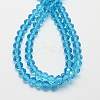 Handmade Imitate Austrian Crystal Faceted Rondelle Glass Beads X-G02YI0M2-2