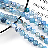 Natural Fire Crackle Agate Beads Strands X-G-S346-8mm-19-2