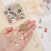 CHGCRAFT 88Pcs 14 Styles Alloy Enamel & Alloy Pendants FIND-CA0007-35-3