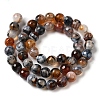 Dyed & Heated Natural Fire Crackle Agate Beads Strands G-P539-B01-15-3