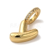 Brass Micro Pave Cubic Zirconia Pendants KK-K345-13Y-G-2