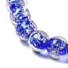 Handmade Dichroic Foil Glass Beads Strands DICH-U001-06A-3