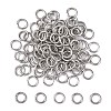 Tarnish Resistant 304 Stainless Steel Open Jump Rings STAS-Q186-02-6x1mm-1