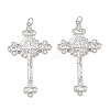Brass Micro Pave Cubic Zirconia Pendants KK-B167-21P-1