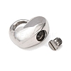 Non-Tarnish Openable 316L Surgical Stainless Steel Memorial Urn Ashes Pendants BOTT-PW0002-012A-P-2