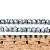 Anti-Tarnish Electroplate Rondelle Glass Beads Strands EGLA-T021-4mm-17-10-2