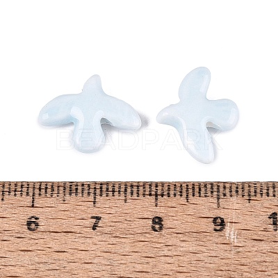 105Pcs 7 Colors Handmade Porcelain Beads PORC-N013-09-1