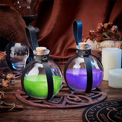 Dark Magic Cork Potion Bottle AJEW-WH0415-80A-1