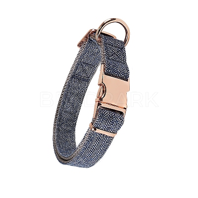 Nylon Dog Collar with Rose Gold Iron Quick Release Buckle PW-WG25675-02-1