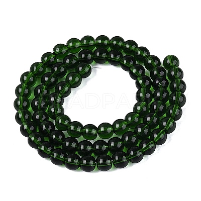 Transparent Glass Beads Strands GLAA-T032-T6mm-27-1