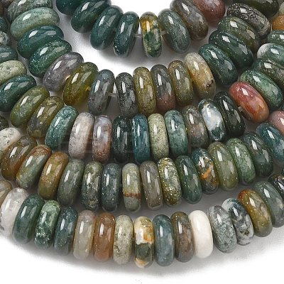 Natural Indian Agate Beads Strands G-G329-A05-3x8mm-1