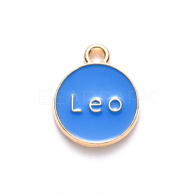 Alloy Enamel Pendants ENAM-S124-01A-02G-1