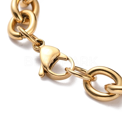 Ion Plating(IP) 304 Stainless Steel Figaro Chain Bracelets X-BJEW-E271-05G-1