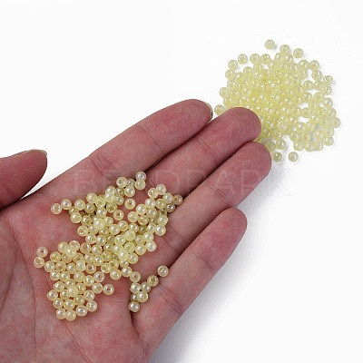 6/0 Imitation Jade Glass Seed Beads X1-SEED-N004-006-08-1