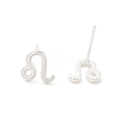 925 Sterling Silver Stud Earrings EJEW-K303-01S-07-1