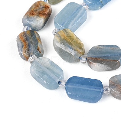 Natural Blue Calcite Beads Strands G-T138-26A-13-1