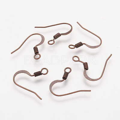 Brass French Earring Hooks KK-Q366-RC-NF-1