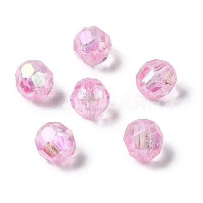 Eco-Friendly Transparent Acrylic Beads PL642-10-1