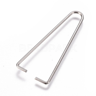 Non-Tarnish 304 Stainless Steel Ice Pick Pinch Bails STAS-K189-A01-L-1