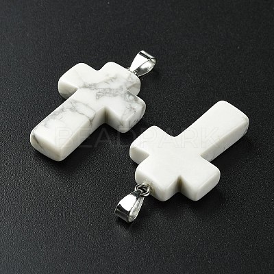 Natural Howlite Pendants GG-K002-11S-1