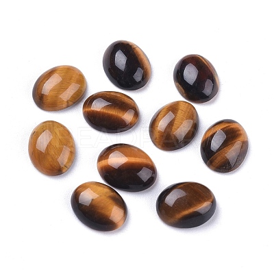 Natural Tiger Eye Cabochons G-R476-04B-1