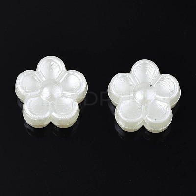 ABS Plastic Imitation Pearl Beads X-OACR-S020-14-1