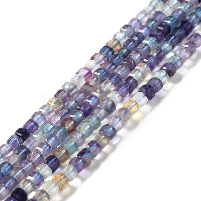 Natural Fluorite Beads Strands G-D467-A03-1