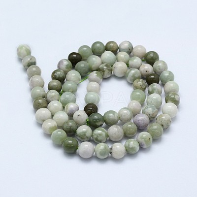 Natural Peace Jade Beads Strands G-I206-20-6mm-1
