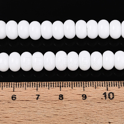 Opaque Spray Painted Glass Beads LS-GLAA-ZX008-8mm-18G-1