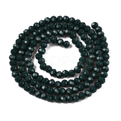 Opaque Solid Color Imitation Jade Glass Beads Strands EGLA-A044-P3mm-D12-1