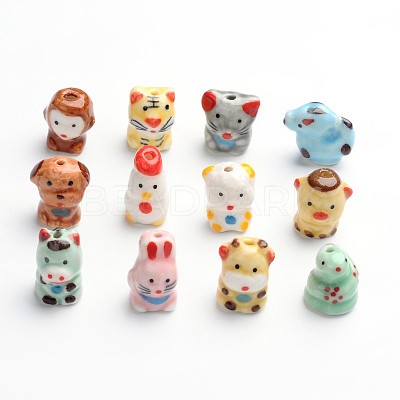 Handmade Porcelain Beads X-PORC-I009-M-1