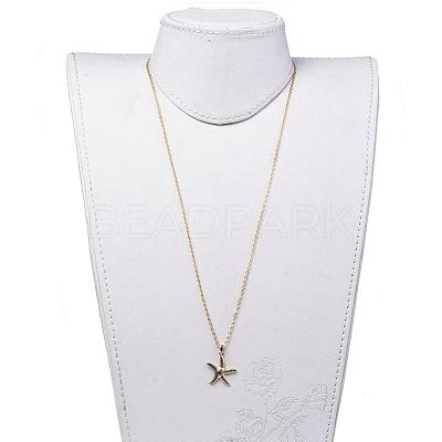 Brass Pendant Necklaces NJEW-JN02522-03-1