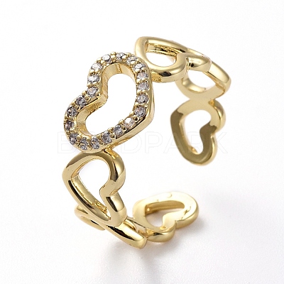 Adjustable Cubic Zirconia Rings RJEW-G096-15G-1