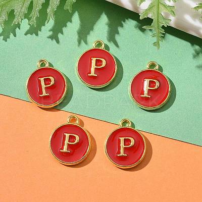 Golden Plated Alloy Enamel Charms LS-ENAM-S118-03P-1