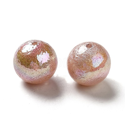 UV Plating Opaque Acrylic Beads X-OACR-L013-002D-1