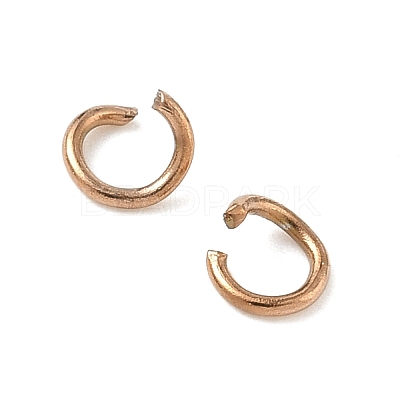304 Stainless Steel Open Jump Rings STAS-Z150-01A-RG-1