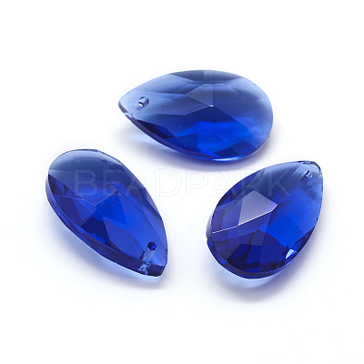 Faceted Glass Pendants GLAA-F069-L-A22-1