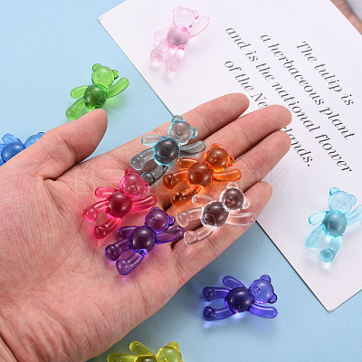 Transparent Acrylic Beads X-MACR-S373-01B-1