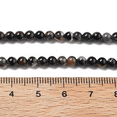 Natural Black Tourmaline Beads Strands LS-G-Q031-A01-4mm-1